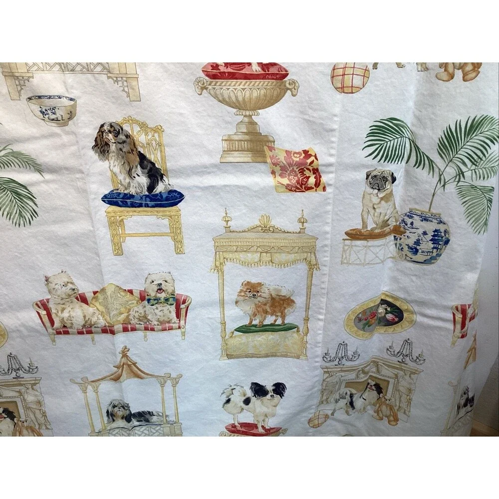 legacy pampered pooch shower curtain dogs